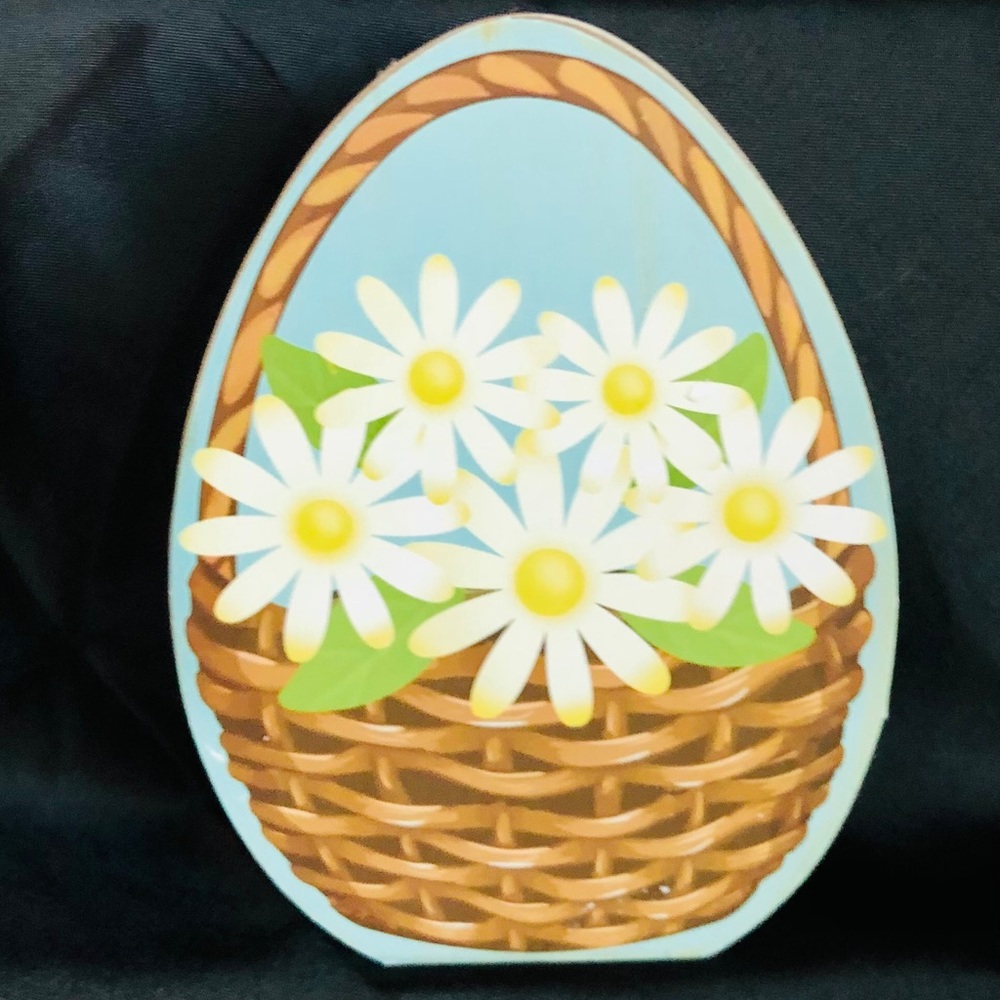 NWT (2) Pc. Easter/Spring Reversible Block Set, New - Picture 8 of 16